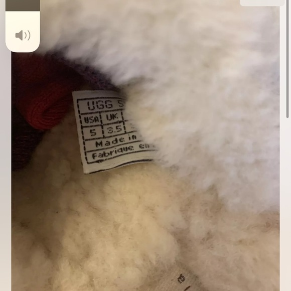 UGG Australia Kalie5426 Wooden Clog Wmns size 5 Pink Suede Shearling Lined Shoes - Picture 3 of 8